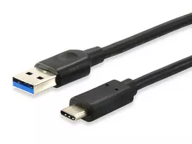 Equip USB 3.0 Type C į Type A laidas, 0,5 m, juodas