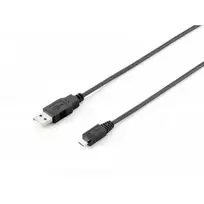 Equip USB 2.0 A tipo į Micro-B laidas, 1 m, juodas