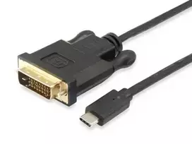 Equip USB Type C į DVI-D Dual Link laidas, vyriškas į vyrišką, 1,8 m