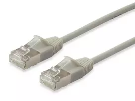 Equip Cat.6A F/FTP Slim Patch laidas, 1 m, smėlio spalvos