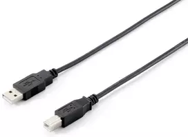 USB 2.0 laidas Type A – Type B Equip 128861 3,0m juodas