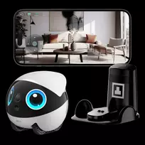 Robotinis augintinio stebėjimo robotas Enabot EBO Air2 Plus – 5000 mAh baterija, 111 mm aukštis