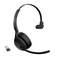Jabra Evolve2 55 - Link380a MS Mono, belaidė ausinė, biurui/skambučių centrui, 20–20000 Hz, 130 g, juoda