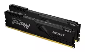Kingston Technology FURY Beast 64GB (2x32GB) DDR4 3200MHz CL16 atminties rinkinys juodas