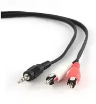 Gembird 1.5m - 3.5mm/2xRCA - M/M 1.5m 3.5mm 2 x RCA Schwarz - Rot - Weiß (CCA-458)