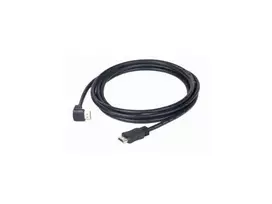 HDMI v2.0 laidas su 90 laipsnių kampu, vyriškas prie tiesaus vyriško, 1,8 m, auksuoti kontaktai, didmeninė pakuotė