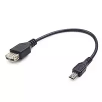 GEMBIRD USB OTG AF į Micro BM laidas 15cm - Juodas