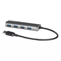 USB HUB i-tec Metal Superspeed USB 3.0 4 prievadų 5000Mbit/s pilka