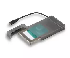 i-tec MySafe USB-C 3.1 Gen. 2 easy, išorinis korpusas 2,5 inch SATA diskams, juodas
