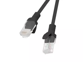 Lanberg PCU5-10CC-1000-BK tinklo kabelis juodas 10 m Cat5e U/UTP (PCU5-10CC-1000-BK)