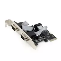 Vidinė serijinė plokštė GEMBIRD SPC-22 PCIe RS-232 Low-profile, WCH382, 16000 Kbit/s, 67×120×20 mm, juoda