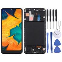 TFT LCD Screen for Samsung Galaxy A30 Digitizer Full Assembly with Frame (Black) juoda