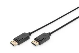 Jungiamasis kabelis DisplayPort su užraktu 1080p 60Hz FHD tipas DP / DP M / M juodas 3m
