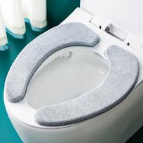 1set Toilet Cushion Memory Foam Toilet Seat Covers with Plush Thickened Soft Warmer Closestool Protector Bathroom Accessories WC pilka