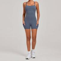 Women's Multi-Wear Yoga and Running Jumpsuit with Side Pockets Medium