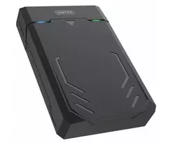 Išorinis dėklas HDD/SSD Unitek Y-3035 — 2,5/3,5 colio SATA, USB 3.2 Gen 1 (USB Type-B), 6Gbit/s, juodas, su maitinimo adapteriu