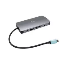 Docking stotelė i-tec Metal USB-C Travel Nano Dock HDMI/VGA su LAN ir Power Delivery 100 W