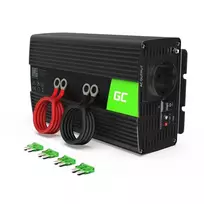 Inverteris Green Cell INV18 – nuolatinės srovės 24 V į kintamą 230 V, 1000 W, gryna sinusinė banga