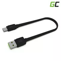 USB A į USB C laidas Green Cell KABGC03 — 0,25 m, juodas, 480Mbit/s