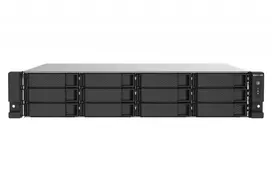 QNAP TS-1273AU-RP-8G NAS / saugojimo serveris Rack (2U) Ryzen Embedded V1500B 8GB DDR4 0 TB QNAP QTS aliuminis, juoda