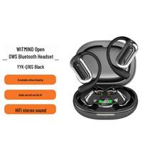 WITMINDYYK-Q16S Atvirų ausų OWS Bluetooth ausinės juoda