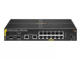 HPE Aruba Networking 6100 12G Class4 PoE 2G/2SFP+ 139W valdomas L3 Gigabit Ethernet jungiklis su PoE, 1U, juodas
