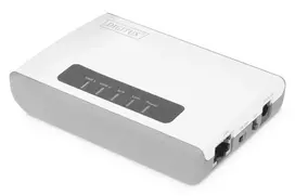 DIGITUS DN-13024 2 prievadų USB 2.0 belaidis tinklo serveris, NAS, spausdintuvų serveris