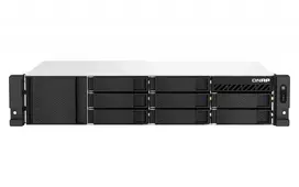 QNAP TS-873AEU-4G NAS/server saugojimo serveris Stovas (2U) Ryzen Embedded V1500B 4GB DDR4 0 TB QuTS hero Juoda