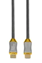 HDMI kabelis IBOX HD08 2 m, HDMI Type A kištukas–kištukas, HDMI 2.1, sidabrinis