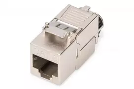 Keystone modulis Digitus CAT 8.1 RJ-45 ekranuotas baltas