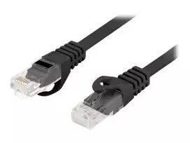 Tinklo kabelis LANBERG PCU6-10CU-0025-BK Cat6 F/UTP RJ-45 0,25 m juodas