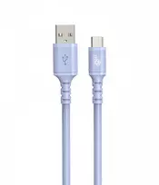 TB Laidas USB-A – USB-C violetinis 1m