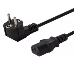 Maitinimo laidas SAVIO CL-146 — 3 m, IEC C13 į IEC Type E, juodas