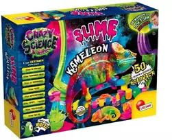 Liscianigiochi mokslo rinkinys „Crazy Science Slime Chameleon“ 304-PL89246 – edukacinis gleivių eksperimentų rinkinys