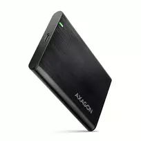 Išorinis dėklas 2.5 colio HDD/SSD AXAGON EE25-A6C — SATA, USB 3.2 Gen 1 (Type-C & Type-A), aliuminis, juodas