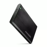 Išorinis dėklas HDD/SSD AXAGON EE25-A6M — 2,5 colio SATA, USB 3.2 Gen 1 (5Gbit/s), Micro-USB B į USB Type-A, aliuminis, juodas