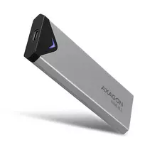 Axagon EEM2-UG2 Išorinis USB-C 10Gbps metalinis dėklas M.2 NVMe SSD diskams, sidabrinis