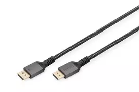 DIGITUS PREMIUM DP1.4 laidas DP į DP 8K/60Hz, 2m, aliuminio korpusas, auksuoti kontaktai