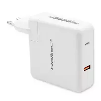 Qoltec GaN Įkroviklis FAST 108W | 5-20V | 3-4.7A | USB C | Baltas