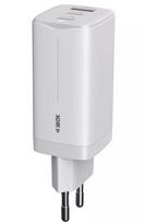 Įkroviklis IBOX ILUC65W, 65 W, 2x USB-C + 1x USB-A, baltas, 1,5 m laidas