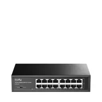 Tinklo jungiklis Cudy GS1016 — 16 prievadų Gigabit Ethernet (10/100/1000), 32Gbit/s perjungimas, montuojamas į stelažą, maitinamas iš tinklo
