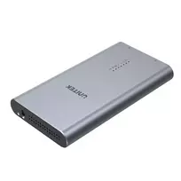 SSD korpusas UNITEK S1206A 2× M.2 NVMe PCIe Gen3 x4, USB 3.2 Gen 2 (10Gbit/s), aliuminis, USB-C, su maitinimo bloku