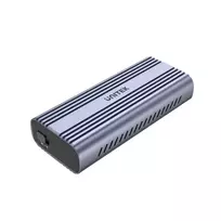 SSD korpusas Unitek SolidForce Reefer pilkas — M.2 NVMe PCIe, USB‑C 10Gbit/s, aliuminis, 1 diskas