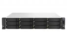 QNAP TS-H1887XU-RP NAS stelažinis (2U) Intel Xeon E E-2336 32GB DDR4 0 TB QuTS hero juoda, balta