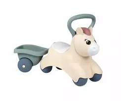 Smoby Little Baby Pony vaikų vaikštynė su priekaba