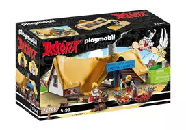 Playmobil 71266 Asterix: Unhygienix ir jo žmonos Bacteria trobelė – Kolekcinės figūrėlės Asterix gerbėjams