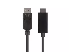 LANBERC kabelio keitiklis DisplayPort į HDMI juodas
