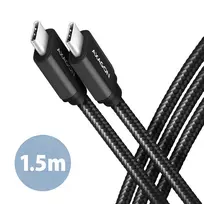 USB-C laidinis kabelis Axagon BUCM3-CM15AB 1,5 m USB 3.2 Gen 1 juodas