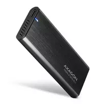 Axagon EEM2-SB2 išorinis USB-C 3.2 Gen 2 metalinis dėklas M.2 NVMe ir SATA SSD diskams, be varžtų