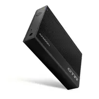 AXAGON EE35-GTR USB-C 5Gbps - SATA 6G, 3.5 colio briaunota dėžutė JUODA - USB Type C išorinis HDD korpusas 3.5 colio
